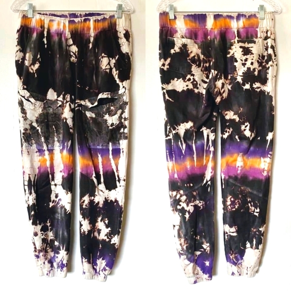 Ink Spill Lavender Tie Dye Cargo Joggers Pant - Young Fabulous & Broke Revolve - Picture 1 of 5